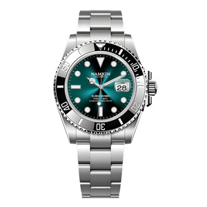 1Customized Luxury Stainless Steel Miyota <b>Automatic</b> Mechanical Water Resistant <b>Chronograph</b> Men's Watch Pointer Dial 20mm Band - Product Image 1