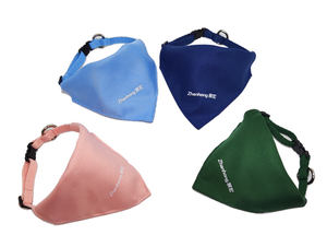 Bufanda ajustable para perro, cachorro, gato, Color sólido puro, Bandana - Product Image 5