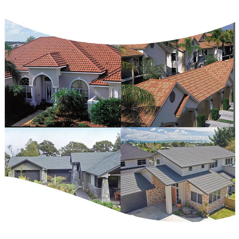 Alu-zinc Todur Milano Metal Sheet Tiles Flat Shingle Roof Stone Coated Steel Roofing Tile