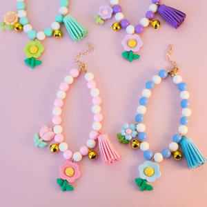 <strong>Graceful</strong> <strong>Pet</strong> Pearl Necklace Flower Dog Bell Necklace Collar - Product Image 1