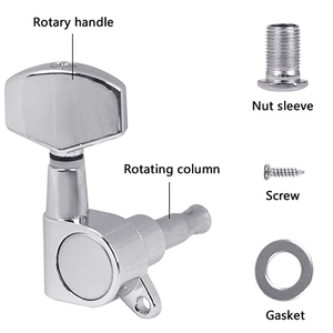 3L3R Chrome <strong>Tuning</strong> Pegs <strong>String</strong> Tuners Guitar Machine Head for Electric Acoustic Guitar Parts - Product Image 3
