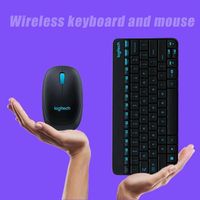 Untuk MK245 RGB Mini Tahan Air Nirkabel Kombinasi Keyboard Mouse Kantor Komputer Mobile Switch Ergonomis