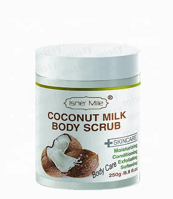 ZPM OEM/ODM Private Label Natuurlijke Organische Whitening Kokosnoot Body Scrub Kokosmelk Lichaam Suiker Scrub Body Scrub