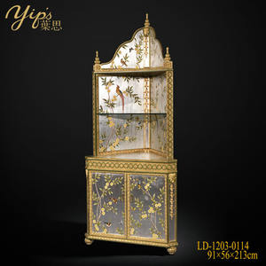 <span class=keywords><strong>Yips</strong></span> LD-1203-0114 Rose Princess Series Handpainted พืชและนกห้องนั่งเล่นคลาสสิกมุมตู้ - Product Image 2