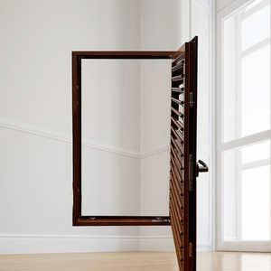 Fenêtre à persiennes en verre avec cadre en aluminium moderne, ventilation réglable, avec moustiquaire en option - Product Image 2