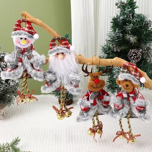 <b>Christmas</b> Santa Claus Cloth Doll with Bell Eco Friendly <b>Small</b> Hanging <b>Decoration</b> for Tree and Holiday Party - Product Image 2