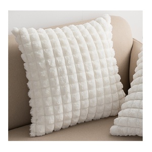 Innermor luxe moelleux taies d'oreiller doux chaud fausse fourrure lapin <span class=keywords><strong>coney</strong></span> à la recherche taie d'oreiller Chic Geo noël coussins - Product Image 2