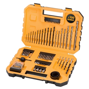 Ensemble de 100 embouts de perceuse et tournevis DeWalt pour percer et fixer - Product Image 1
