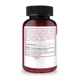 Comprimés de collagène OEM/ODM avec vitamine C biotine calcium fer <span class=keywords><strong>zinc</strong></span> sélénium 60 comprimés - Product Image 3