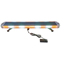 Dachmontierte Amber-Weiße COB LED-Blitzlichtleiste 12-24V, Hochintensive Zweifarbige Warnleuchten für LKWs und Transporter