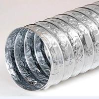 Tuyau d'extraction flexible industriel en acier et aluminium résistant aux hautes températures, extensible, pour hotte de cuisine domestique