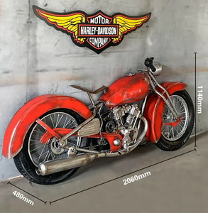 Decoración de Motocicleta Harley de Metal de Gran Tamaño para el Hogar, Modelo de Motocicleta para Decoración de <span class=keywords><strong>Bar</strong></span>, Motocicleta Harley <span class=keywords><strong>Vintage</strong></span> - Product Image 3