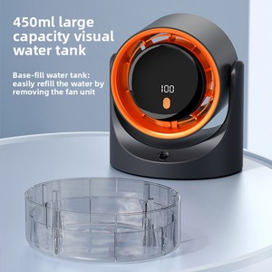 Cross-border New Desktop USB Humidifying Spray Fan With <b>Timer</b> 100-speed Settings Low Noise 36-45 DBA for Offices and Homes Usb F - Product Image 2