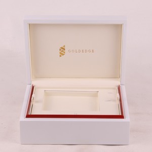 Caja de Madera MDF Lacada en Blanco de Alta Calidad Edream, con Bandeja Extraíble para Bolígrafos y Gemelos, Diseño Personalizado, Grabado Láser - Product Image 4