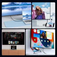 JEYI Rechtwinkliger Typ-C Adapterkabel 4K 60Hz TPE HDTV Multifunktional für iPhone 16/15 Serie MacBook Pro Air iPad iMac Dell XPS OEM