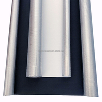 Film aluminium réfléchissant en mylar, feuille d'aluminium léger de croissance hydroponique, diamant argent, blanc/noir