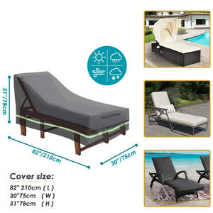 Tissu Oxford en polyester 210D pour chaise longue de patio, housse de meubles imperméable et anti-poussière pour utilisation en jardin - Product Image 4