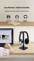 Support pour casque durable, design minimaliste, universel, pour l'organisation du bureau, la configuration de jeux, la décoration de bureau