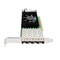 Carte adaptateur de serveur Ethernet optique Quad Fiber Port 25G avec puce G810-4S GRT