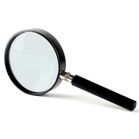 Low Vision Aid Handheld Magnifier Diameter 50mm Magnifying Glass with Metal Frame