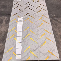 Panneau mural en PVC brillant effet marbre UV, imitation pierre, imperméable, design moderne pour la maison