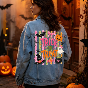 HONGCAI Décalque thermocollant Halloween pour T-shirt et sweat à capuche, motifs Farce ou Friandise, Chaudron, Chapeau de Sorcière, Fantôme, Bonbons, Vente en gros - Product Image 4