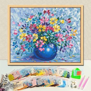 Peinture Diamant 5D sur Toile pour Dropshipping – Banquet de Fleurs Éclatantes – Peinture Diamant Façonnée avec Perles – Peinture Diamant Personnalisée DIY - Product Image 1