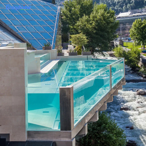 Grande piscine en fibre de verre confortable, conception de piscine structurelle personnalisée, piscine en acrylique de 8 m x 12 m - Product Image 2