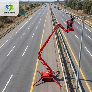 Plateforme de travail aérienne automotrice sur chenilles hydrauliques articulée pour la réparation de <span class=keywords><strong>lampadaires</strong></span> de ponts et travaux en altitude - Product Image 1