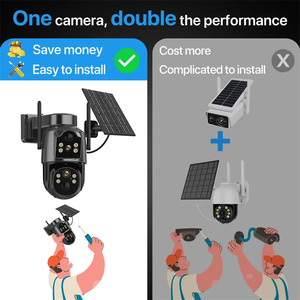 4MP PTZ CCสมาร์ท 360 ระบบรักษาความปลอดภัยกล้องSolaireไร้สายWifiเลนส์คู่ 4Gพลังงานแสงอาทิตย์กล้อง<span class=keywords><strong>Alexa</strong></span> <span class=keywords><strong>ICSEE</strong></span> - Product Image 2