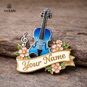 Nuevo Pin de Solapa Personalizado con Diseño de Rosa Blanca Estilo Vintage - Product Image 1