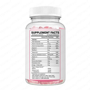 Ldj נוסף חוזק glutathione gummies הקולגן טבעוני 60 גומומי עור בהיר להתאמה אישית למבוגרים לנשים בהריון - Product Image 2