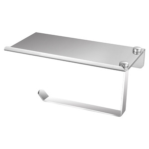 Portarrollos de Papel Higiénico Rectangular de Acero Inoxidable Michael, Sin Perforación, Estante de Almacenamiento para Baño, Diseño Moderno - Product Image 1