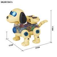 B/O Interaktiver Roboter der elektrischen Ausrüstung, der intelligentes Hundes pielzeug für Kinder mit leichter Musik tanzt