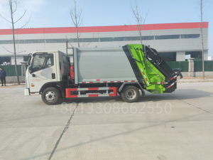 Camión de Basura Compactador Móvil FOTON de 8 Toneladas y 8 m³ para Recolección de Residuos, Precio Económico, Fabricado en China - Product Image 3