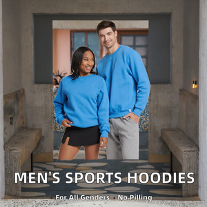 Sweats à capuche surdimensionnés pour hommes, poids lourd 380gsm, sports décontractés, doublés, respirants, imprimés personnalisés pour l'automne, teints en couleur unie - Product Image 2