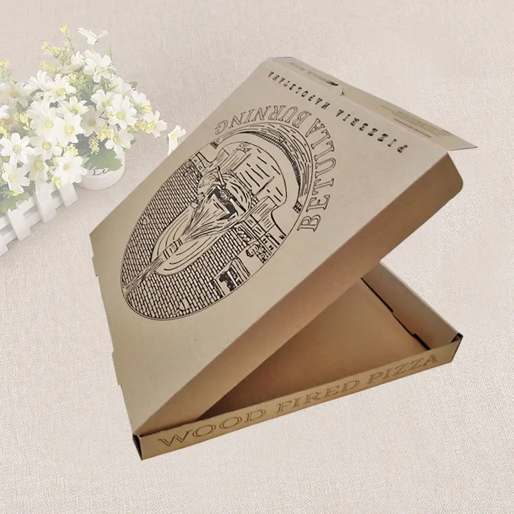 Boîte à pizza personnalisée Pizza Shop Boîte à pizza en papier spécial à emporter 9 11 13 15 pouces