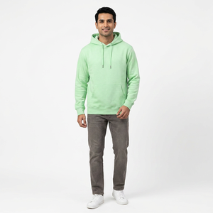 Sweat à capuche en polaire polyester/coton pour homme Clush Industries - Poids du tissu personnalisable, impression, séchage rapide, style décontracté d'hiver - Product Image 1