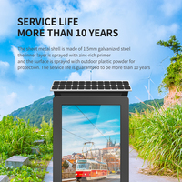 Totem de panneau d'affichage d'affichage de joueur de publicité de batterie d'énergie solaire