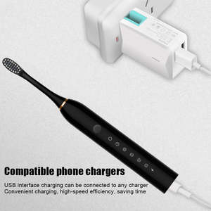 Spazzolino Elettrico Sonico Intelligente Ricaricabile IPX6 Impermeabile con 6 Livelli di Velocità per una Pulizia Potente e Sbiancante - Product Image 6