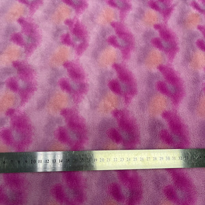 Iki yolu streç Polar Polar çok renkli baskı cilt dostu Polar kürk için seyahat battaniyesi kış ceket ceket yatak sahte kürk - Product Image 4
