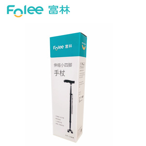 Folee <b>Walking</b> Stick Aluminum Alloy Adjustable Four Legged For Elderly Assistance - Product Image 4