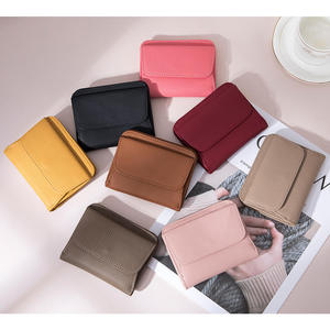 Portefeuilles courts de style japonais AndoBag pour femmes, en cuir de vache véritable, porte-cartes tendance, grande capacité, porte-monnaie 6771 - Product Image 3
