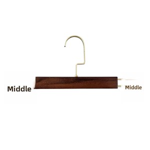 Cintres en <span class=keywords><strong>bois</strong></span> pour hôtel, imitation or, avec crochets, porte-pantalon, étendoir à <span class=keywords><strong>sous</strong></span>-vêtements, pinces antidérapantes pour magasin <span class=keywords><strong>de</strong></span> vêtements <span class=keywords><strong>de</strong></span> luxe - Product Image 5