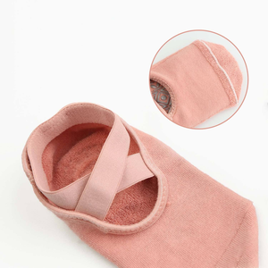 Thiết Kế OEM Chống-Trượt Tập Thể Dục Chống-Trượt Vớ Dệt Kim Cotton Yoga Pilates Vớ Cao Mắt Cá Chân Grip Cuff Dưới Đối Với Phụ Nữ Mùa Hè - Product Image 4