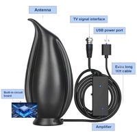 Vertikale Hochleistungs-Digital-TV-Antenne 39dBi Verstärkung Dach/UHF/VHF Nutzung Große Reichweite HD-TV-Empfang DVB-T/T2 Kompatibel Magnetisch