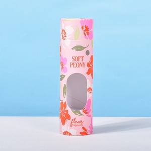Boîte cylindrique en papier kraft 100 % recyclable et biodégradable, emballage en tube de papier avec marquage à chaud pour bougies, cosmétiques, parfums et diffuseurs à bâtonnets - Product Image 5