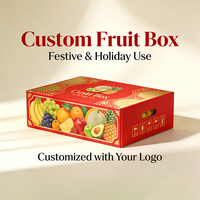Boîte cadeau en carton ondulé durable personnalisée pour fruits, palette d'expédition, emballage d'exportation pour produits frais destinés au marché des fruits