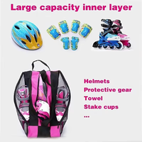 Sac de transport pour patins à roulettes de sport en plein air avec logo personnalisé, design souple et bandoulière pour l'entraînement au patinage