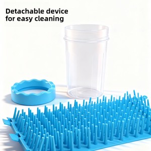 Tazza per Lavaggio <span class=keywords><strong>Zampe</strong></span> Cani - Pulizia Senza Spazzolatura, Misure Grandi e Piccole, Design per Pelo Dorato - Product Image 3
